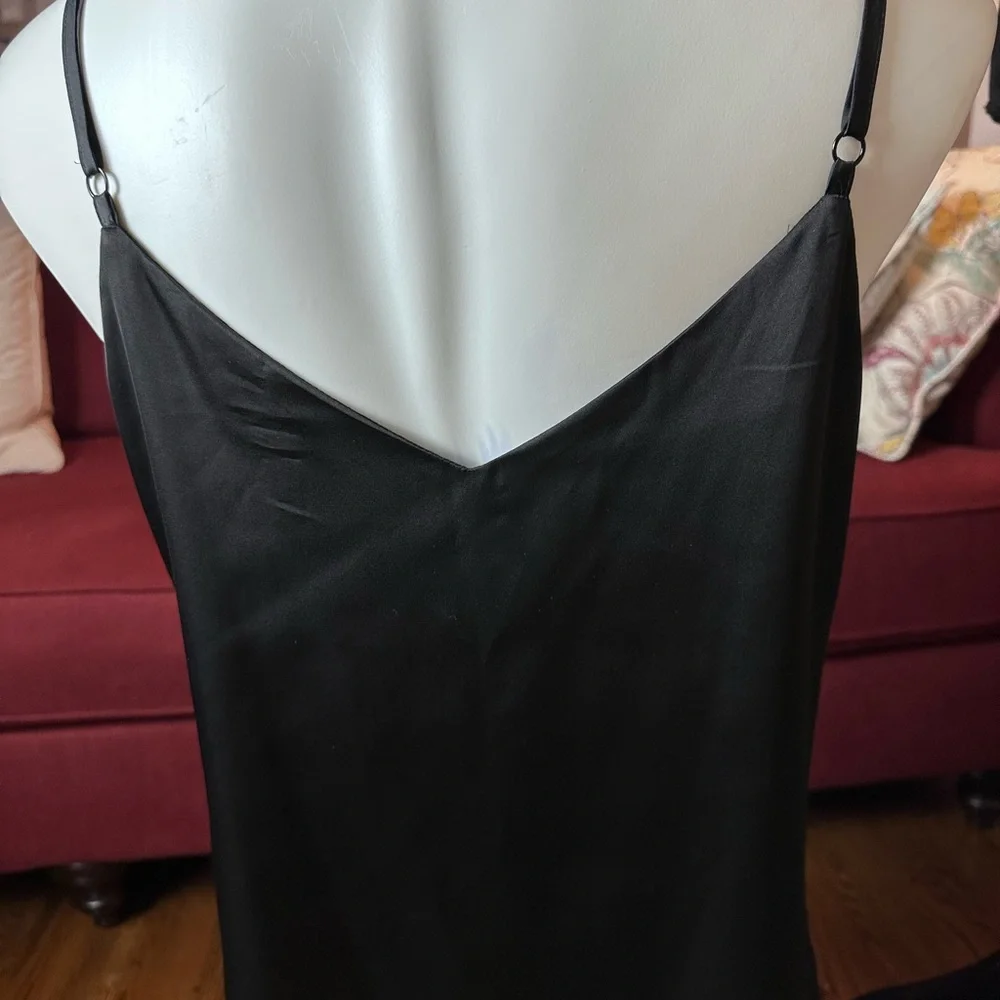 White House Black Market Black Satin Camisole Top - Picture 4 of 10